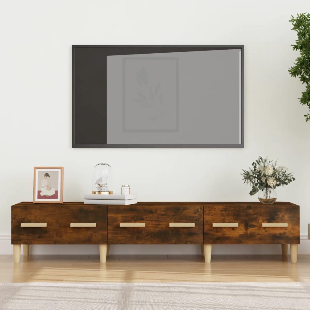 vidaXL Έπιπλο Τηλεόρασης Καπνιστή Δρυς 150x34,5x30 εκ. Επεξεργ. Ξύλο