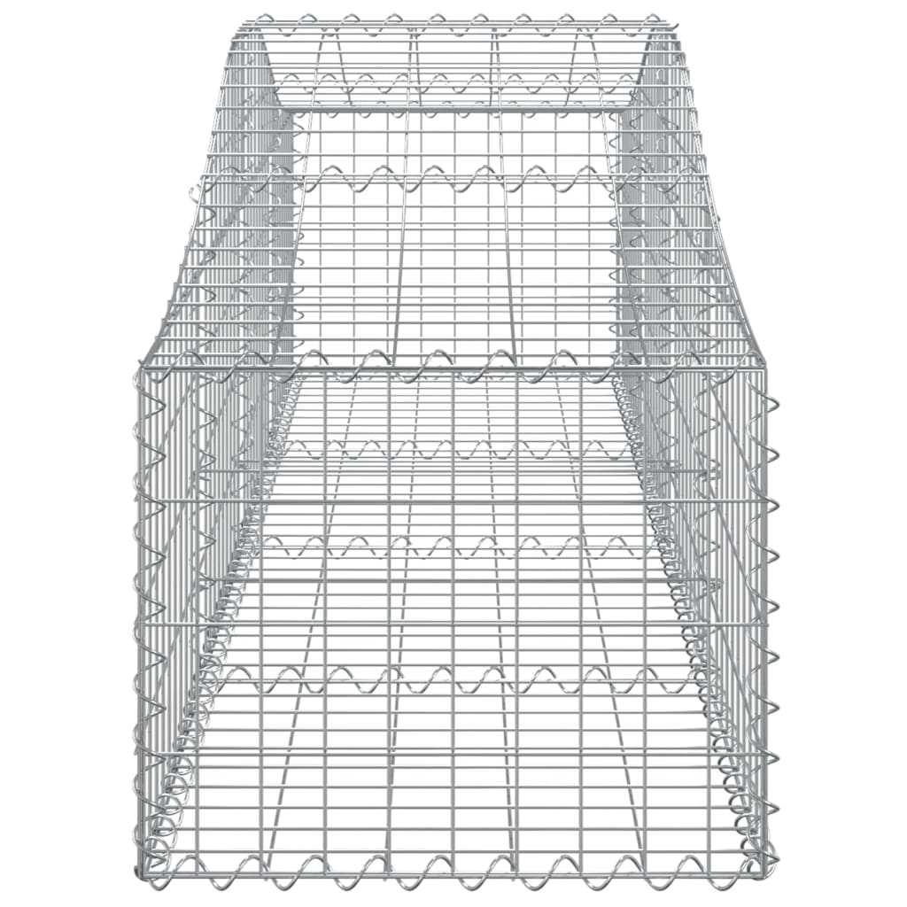 vidaXL Συρματοκιβώτια Τοξωτά 30 τεμ. 200x50x40/60 εκ. Γαλβαν. Ατσάλι