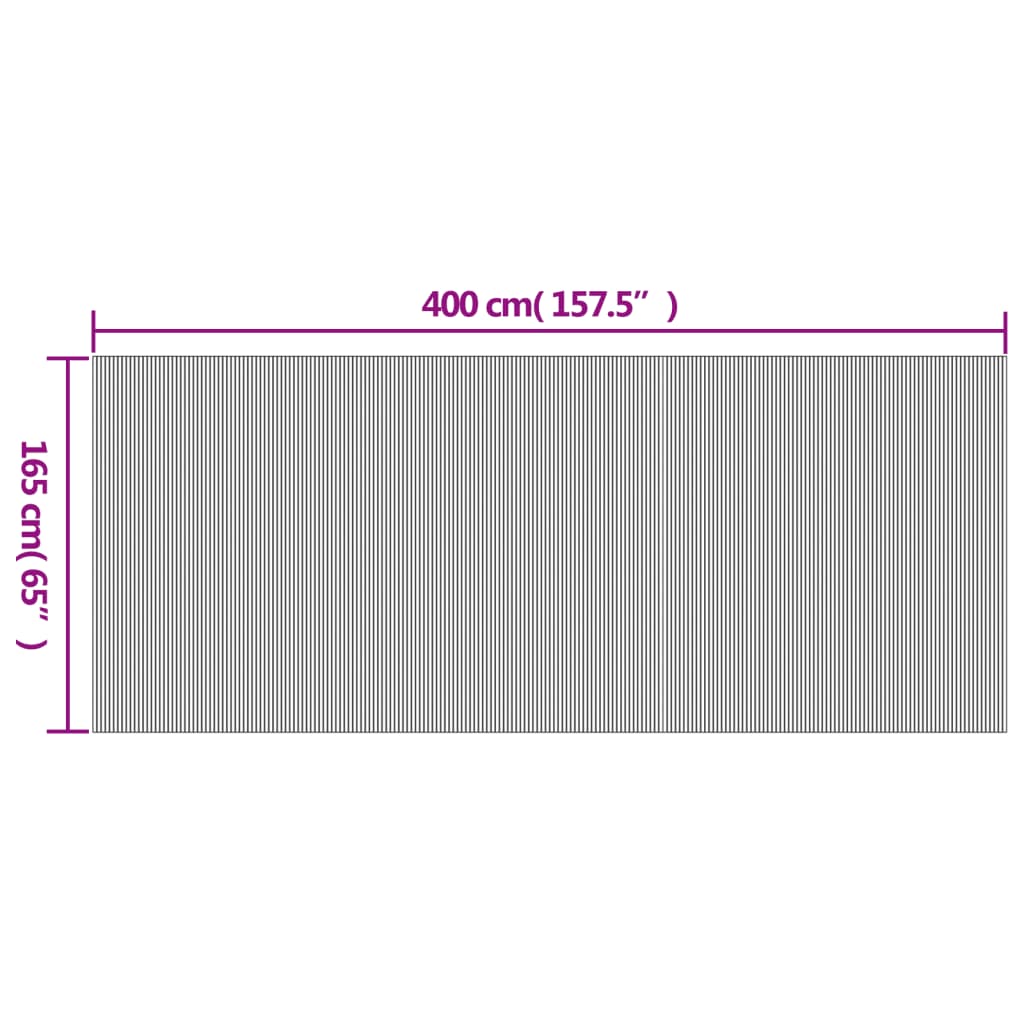 vidaXL Διαχωριστικό Δωματίου Ανοιχτό Φυσικό 165 x 400 εκ. από Μπαμπού