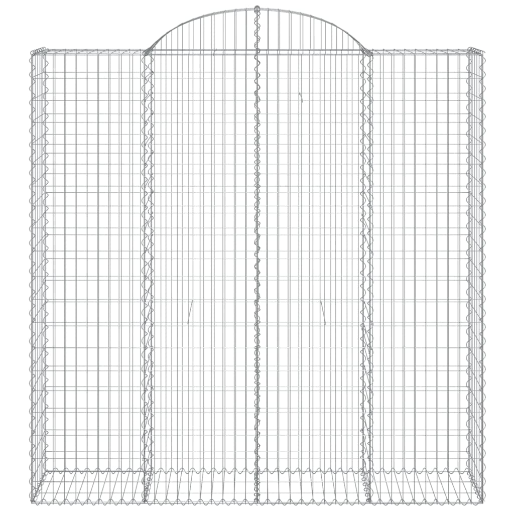 vidaXL Συρματοκιβώτια Τοξωτά 11 τεμ. 200x50x200/220 εκ. Γαλβαν. Ατσάλι