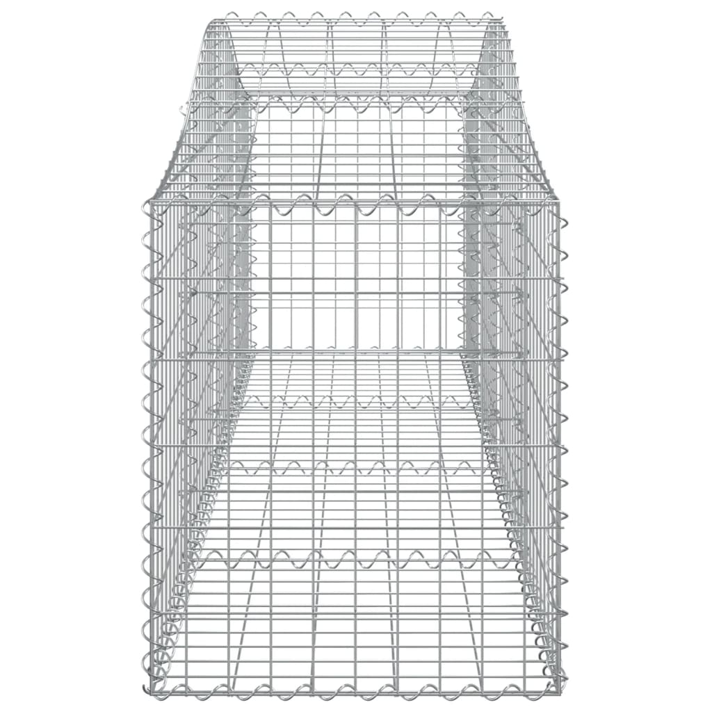 vidaXL Συρματοκιβώτια Τοξωτά 12 τεμ. 200x50x60/80 εκ. Γαλβαν. Ατσάλι