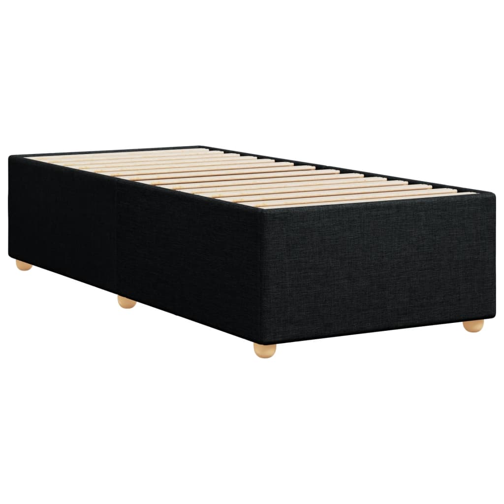 vidaXL Πλαίσιο Κρεβατιού Boxspring Μαύρο 100 x 200 εκ. Υφασμάτινο