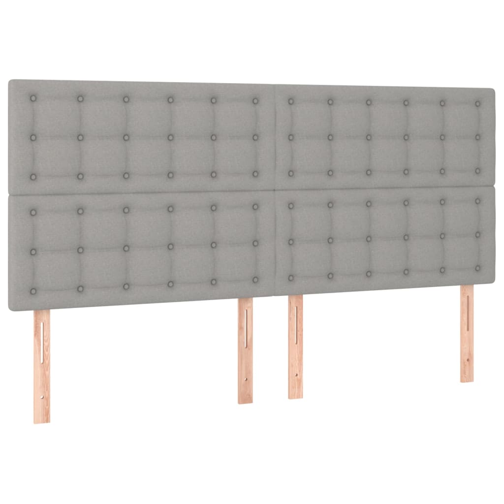 vidaXL Κρεβάτι Boxspring με Στρώμα Αν. Πράσινο 160x200εκ Υφασμάτινο