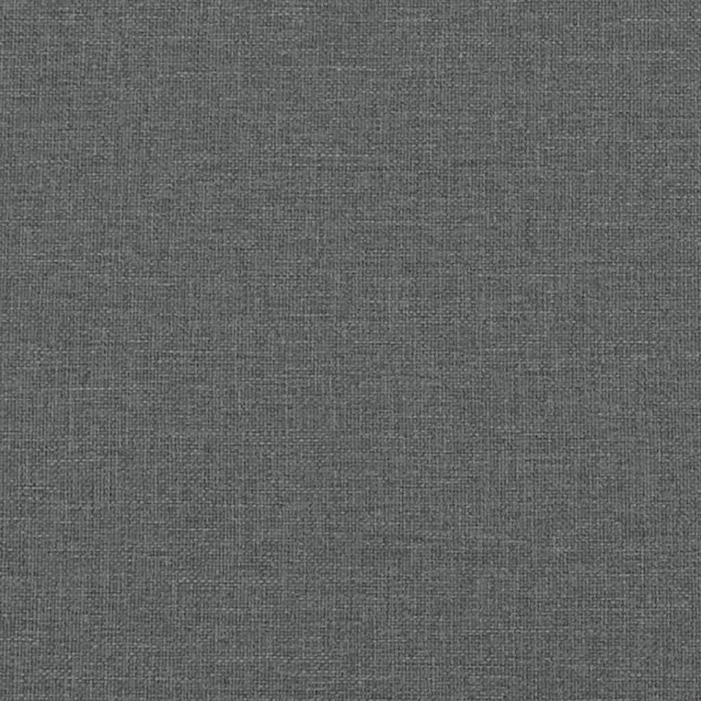 vidaXL Καναπές Κρεβάτι Γωνιακός Σκούρο Γκρι 255x140x70 εκ. Υφασμάτινος