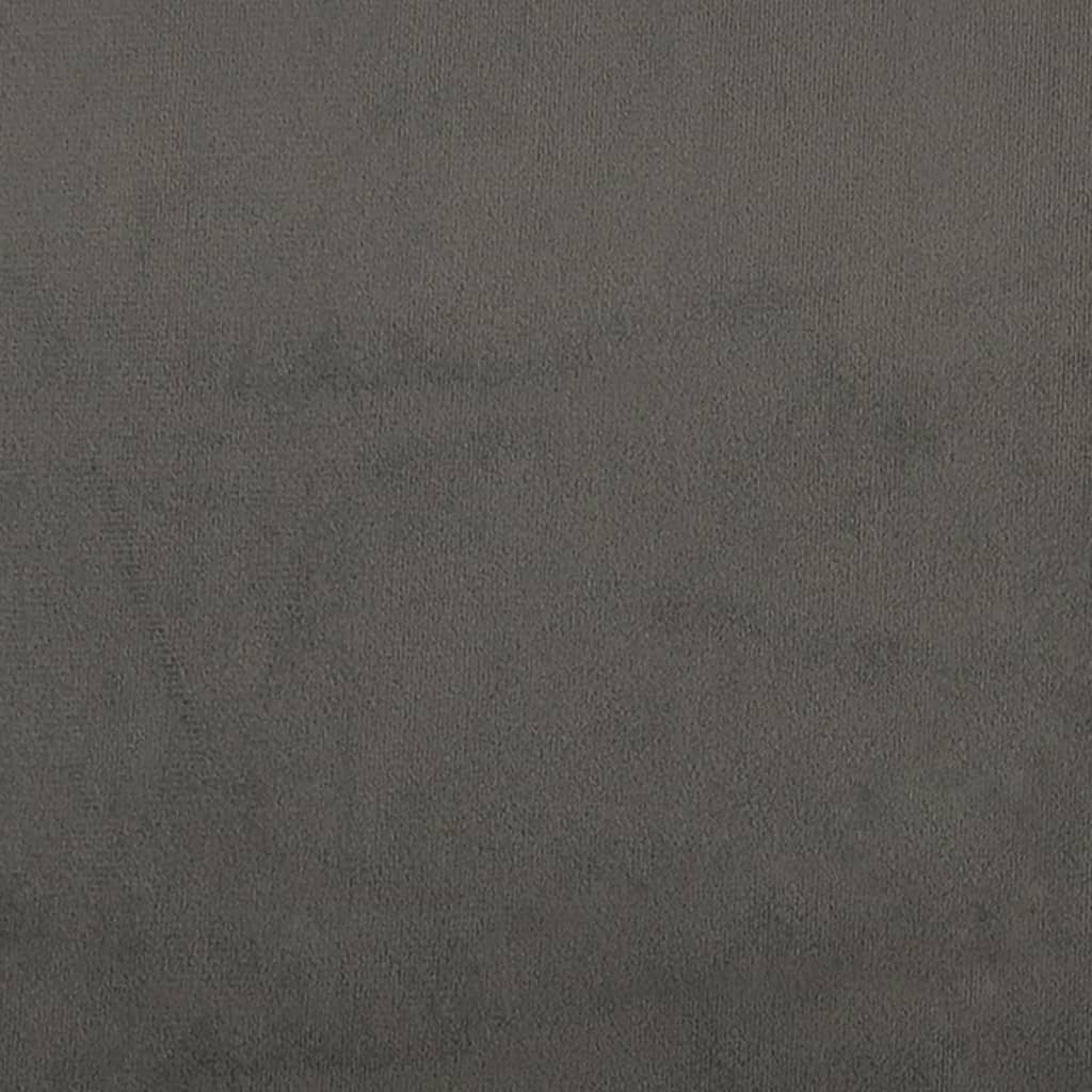 vidaXL Κεφαλάρι με Πτερύγια Σκούρο Γκρι 103x16x78/88 εκ. Βελούδινο
