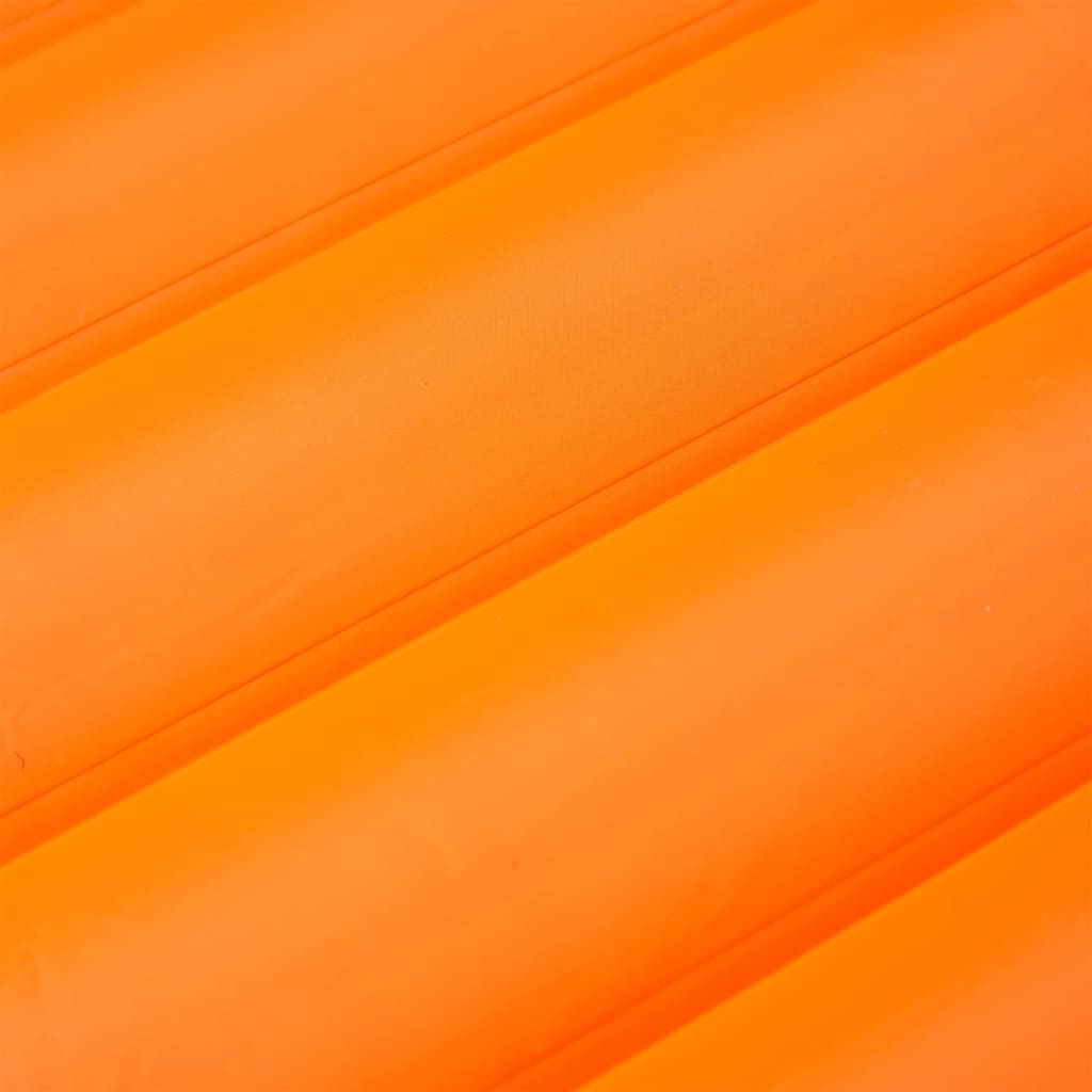 vidaXL Στρώμα Κάμπινγκ Αυτοφούσκωτο Μονό με Μαξιλάρι Πορτοκαλί