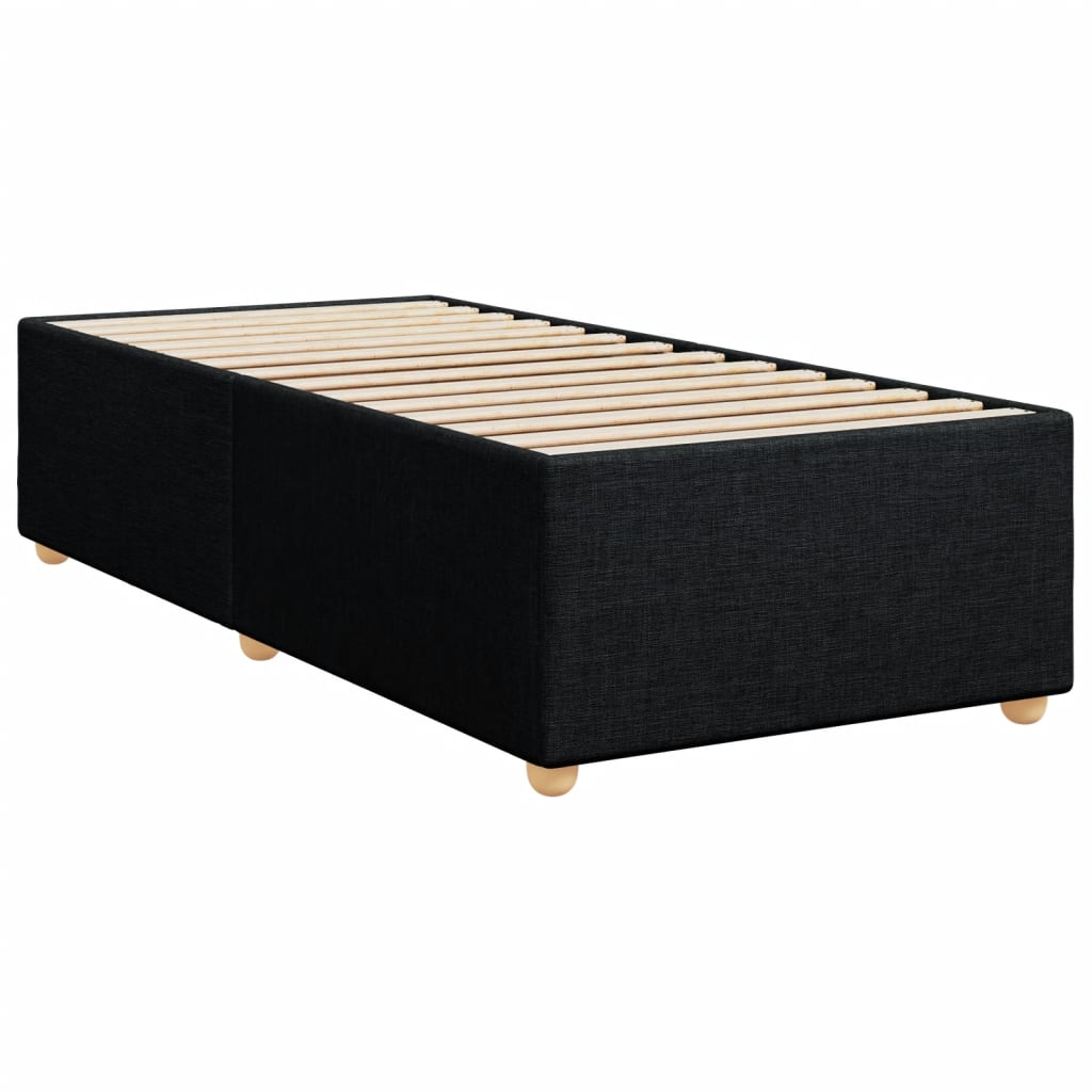 vidaXL Πλαίσιο Κρεβατιού Boxspring Μαύρο 100 x 200 εκ. Υφασμάτινο