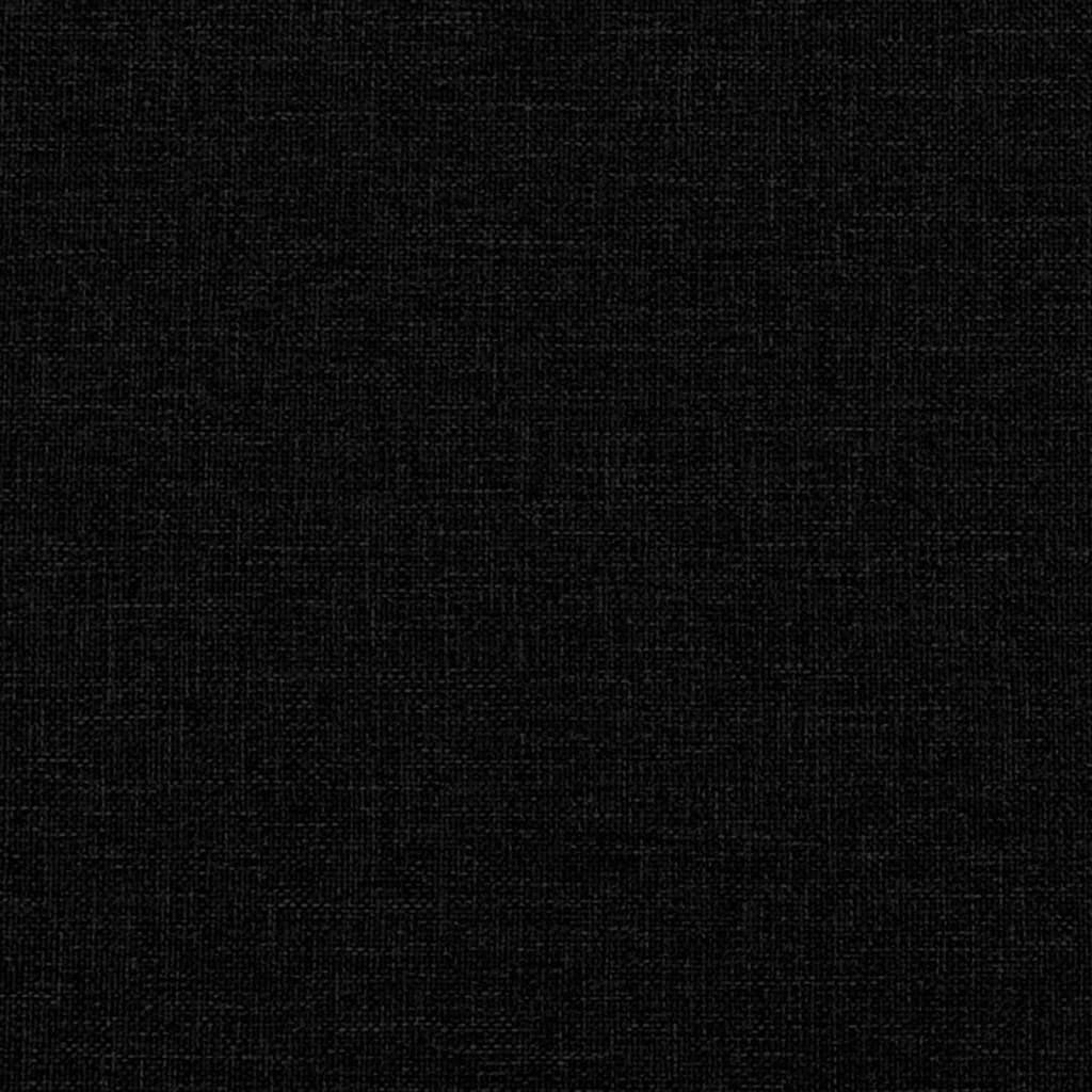 vidaXL Καναπές Τριθέσιος Μαύρος 180 εκ. Υφασμάτινος