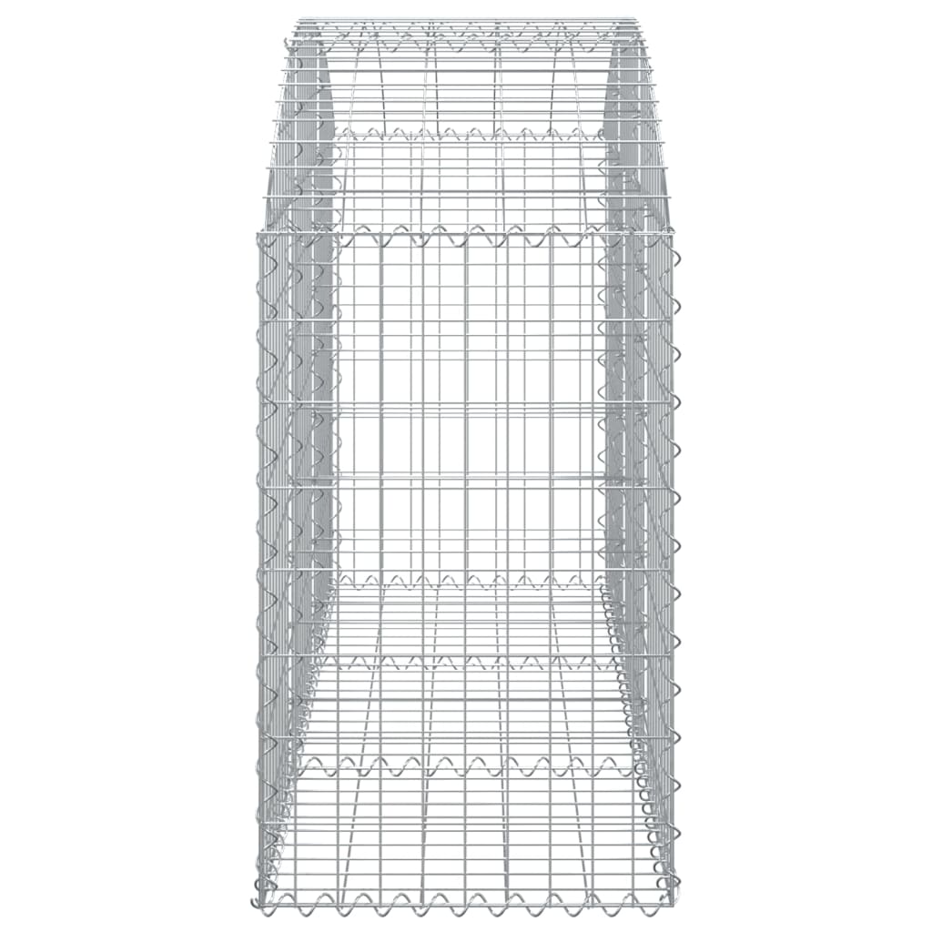 vidaXL Συρματοκιβώτιο Τοξωτό 150x50x80/100εκ. από Γαλβανισμένο Χάλυβα