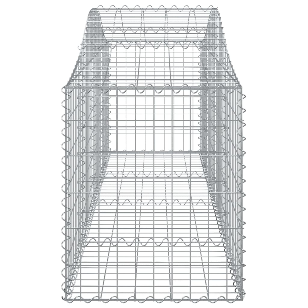 vidaXL Συρματοκιβώτια Τοξωτά 9 τεμ. 200x50x60/80 εκ. Γαλβαν. Ατσάλι