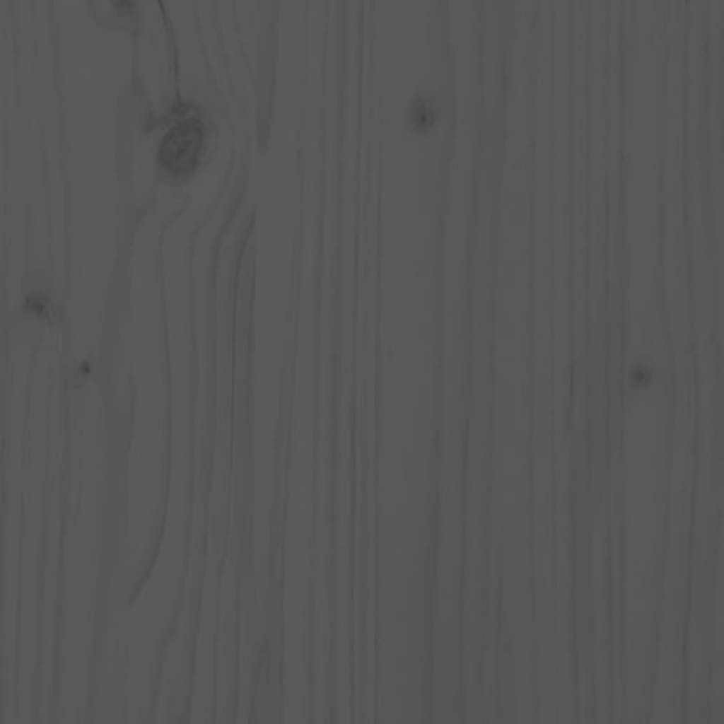 vidaXL Ζαρντινιέρα Γκρι 245,5x44x75 εκ. από Μασίφ Ξύλο Πεύκου