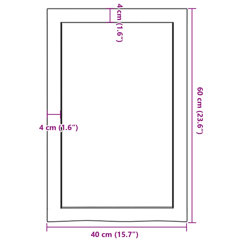 vidaXL Ράφι Τοίχου Ανοιχτό Καφέ 40x60x(2-6)εκ. Επεξ. Μασίφ Ξύλο Δρυός