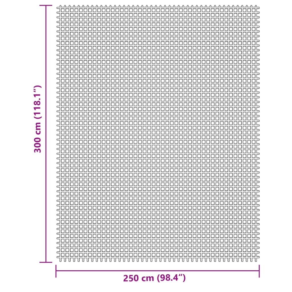 vidaXL Στρώμα Δαπέδου Κάμπινγκ Κρεμ 3x2,5 μ.