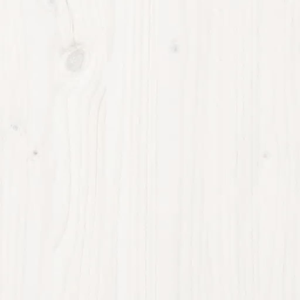 vidaXL Βάση Οθόνης Λευκή 50 x 27 x 15 εκ. από Μασίφ Ξύλο Πεύκου
