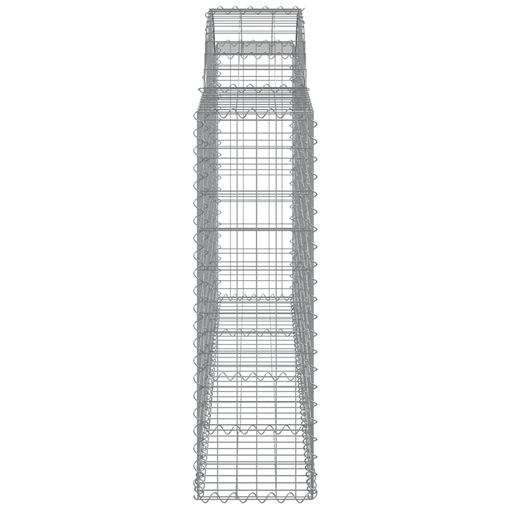 vidaXL Συρματοκιβώτια Τοξωτά 25 τεμ. 200x30x100/120 εκ. Γαλβαν. Ατσάλι