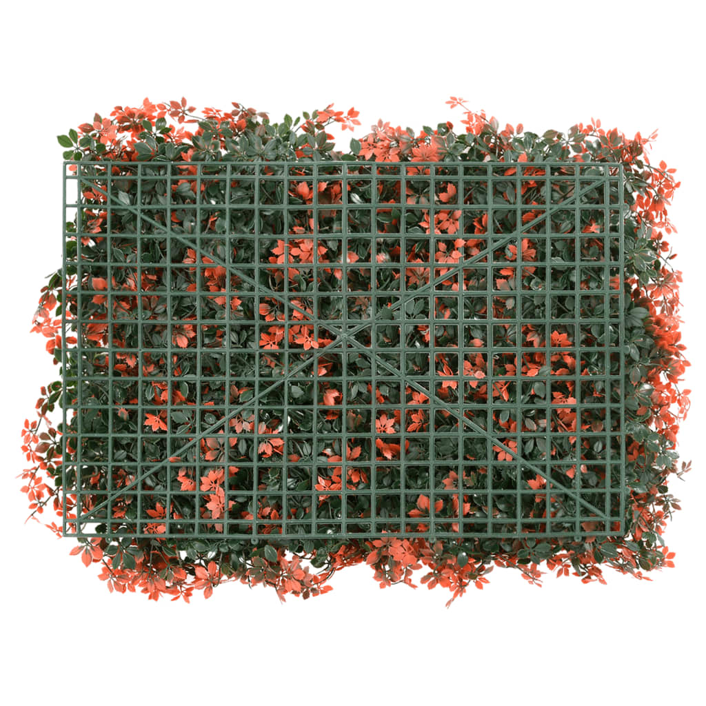  vidaXL Φράχτης 24 τεμ. Αν. Κόκκινο 40x60 εκ. Τεχνητά Φύλλα Σφενδάμου