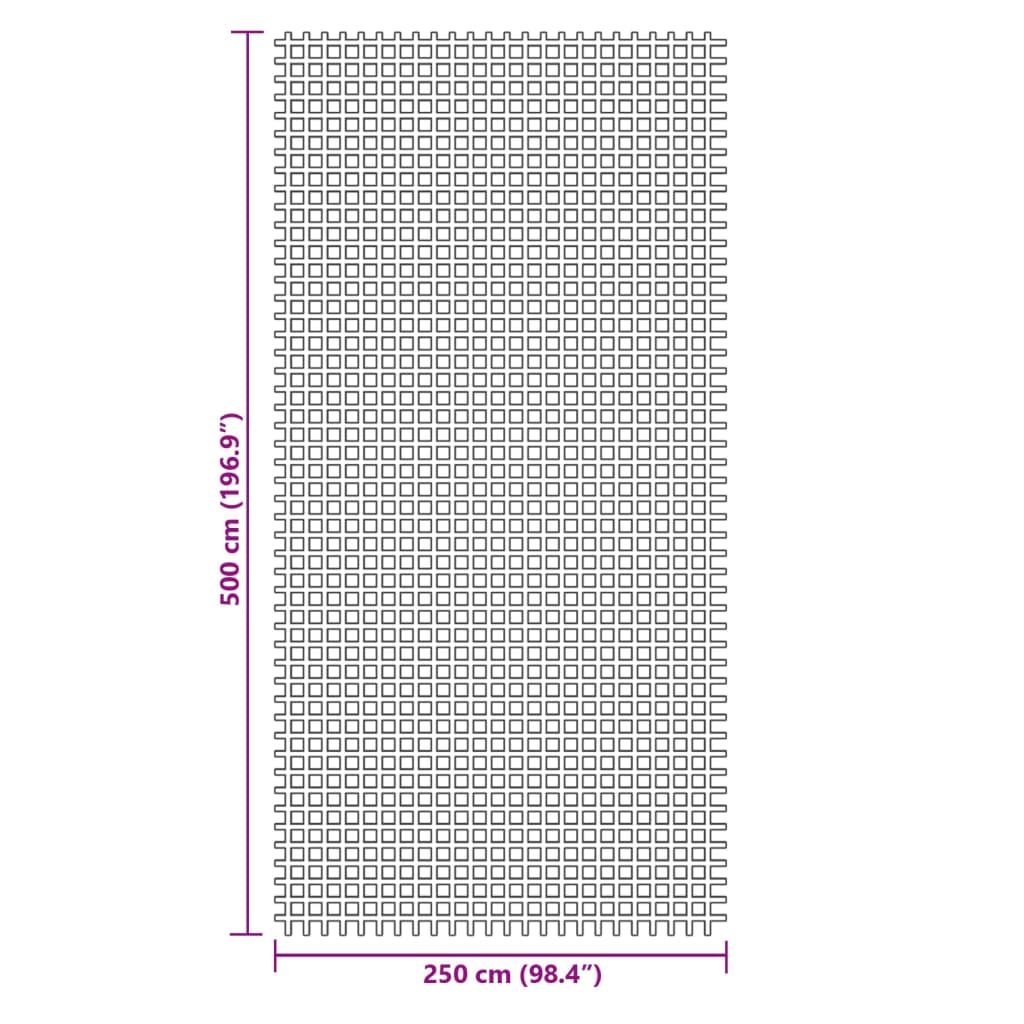 vidaXL Στρώμα Δαπέδου Κάμπινγκ Πράσινο 5x2,5 μ.