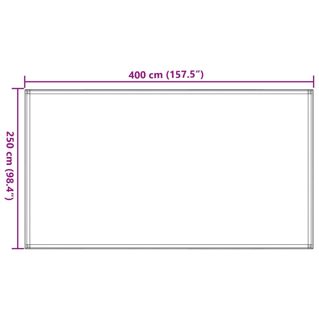 vidaXL Χαλί Σκηνής Άμμου 250x400 εκ. από HDPE