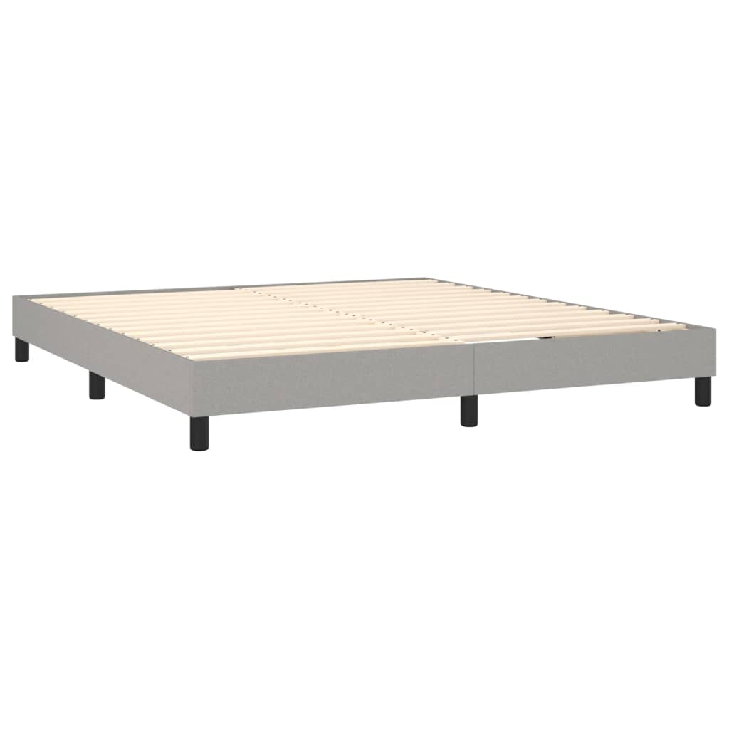 vidaXL Κρεβάτι Boxspring με Στρώμα Αν. Πράσινο 160x200εκ Υφασμάτινο