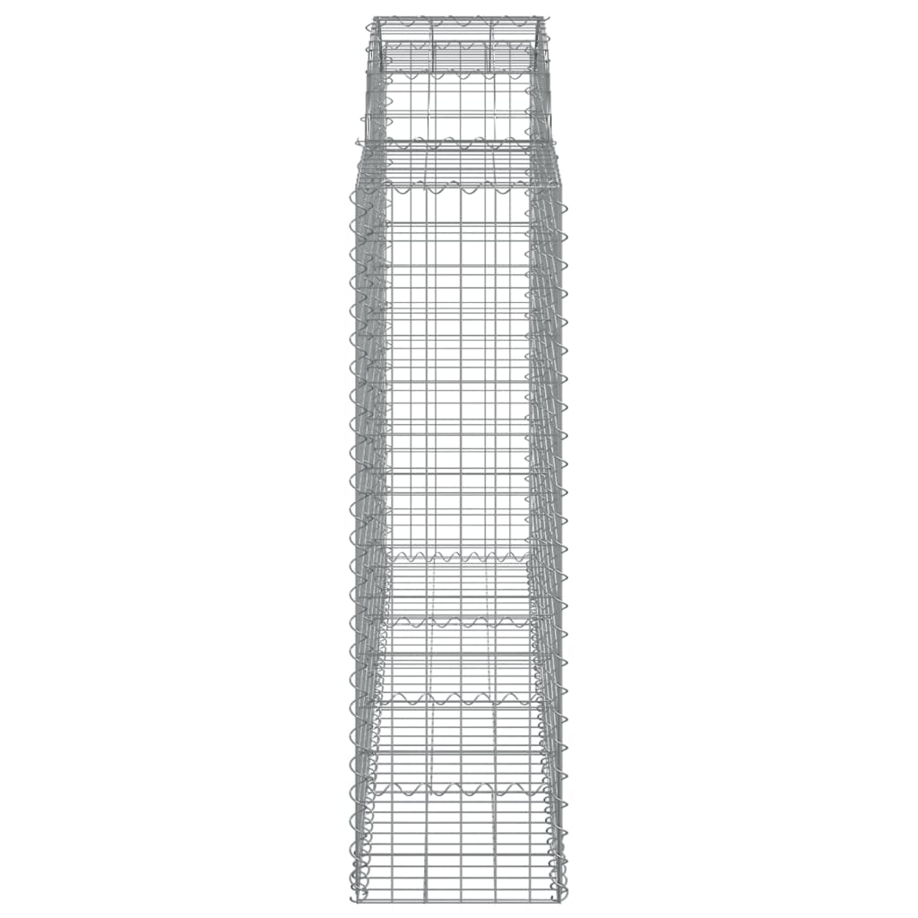 vidaXL Συρματοκιβώτια Τοξωτά 7 τεμ. 200x50x140/160 εκ. Γαλβαν. Ατσάλι