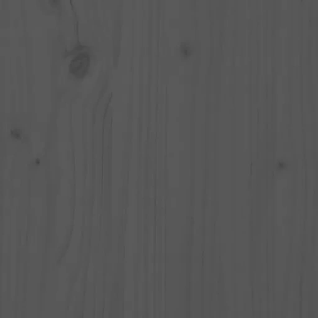 vidaXL Ραφιέρα Καυσόξυλων Γκρι 108x64,5x77 εκ. από Μασίφ Ξύλο Πεύκου
