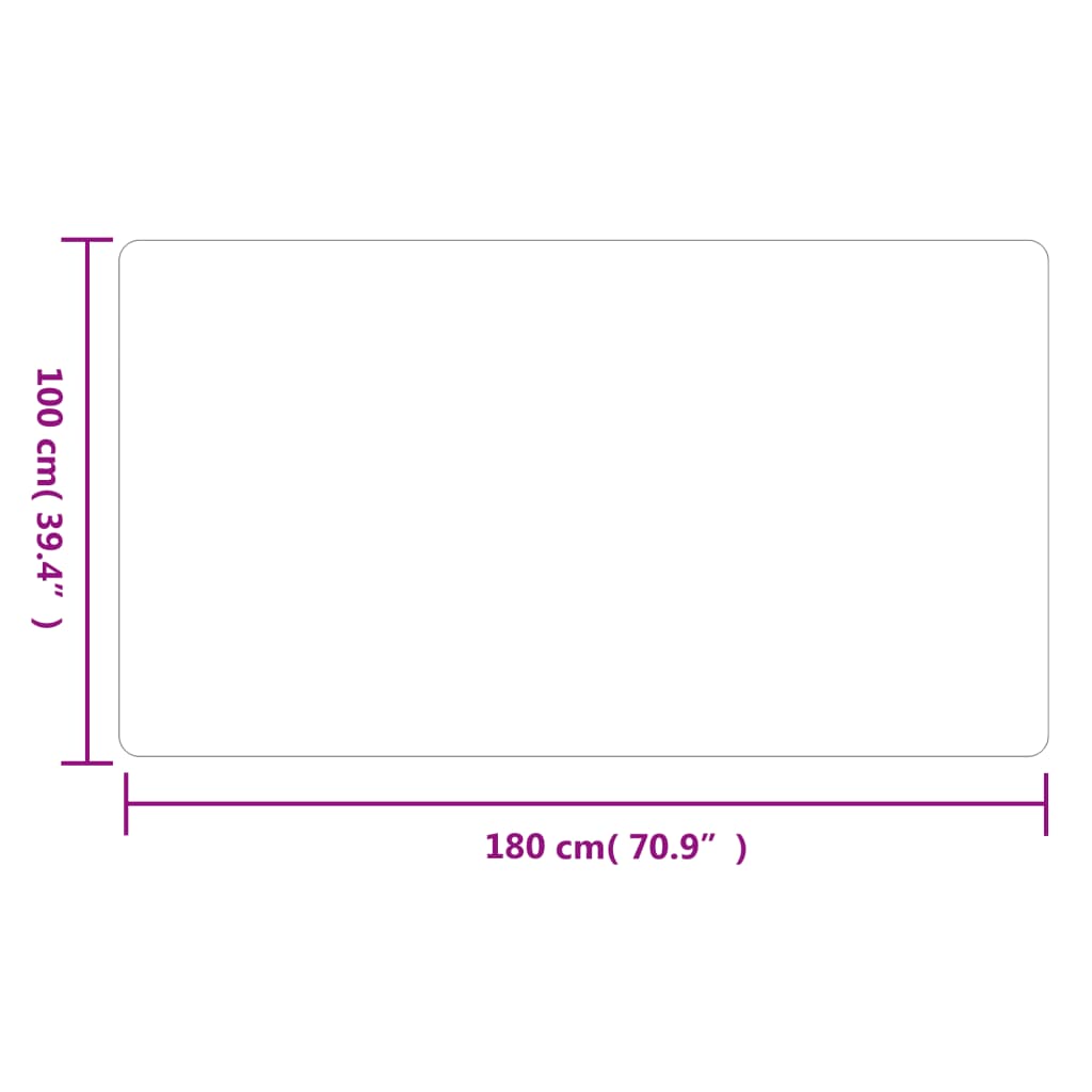 vidaXL Χαλί Διάδρομος Ανθρακί 100x180 εκ.