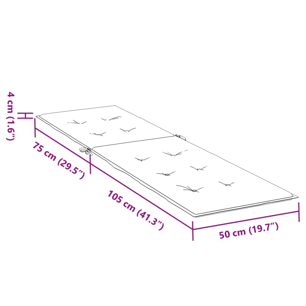 vidaXL Μαξιλάρι Σεζλόνγκ Γκρι (75+105) x 50 x 4 εκ.