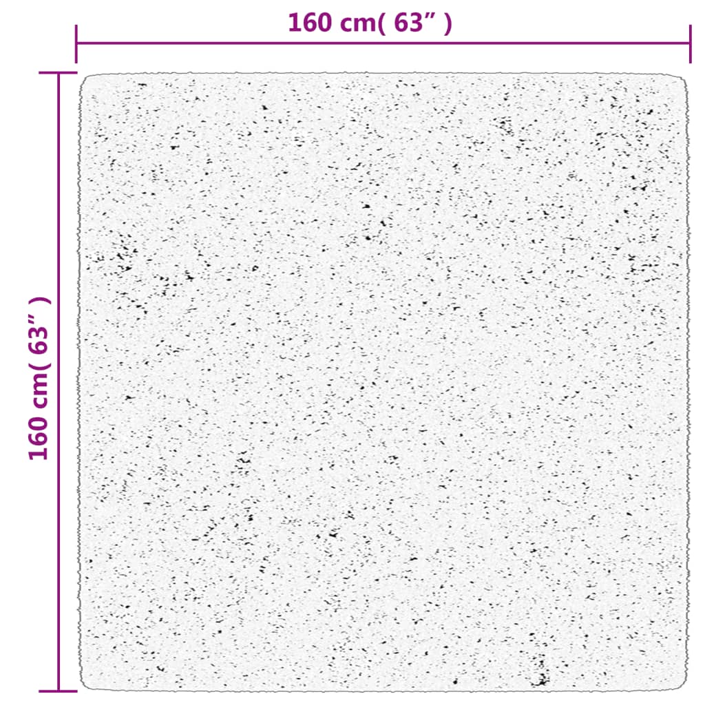 vidaXL Χαλί Shaggy PAMPLONA με Ψηλό Πέλος Μοντέρνο Μαύρο 160x110 εκ.