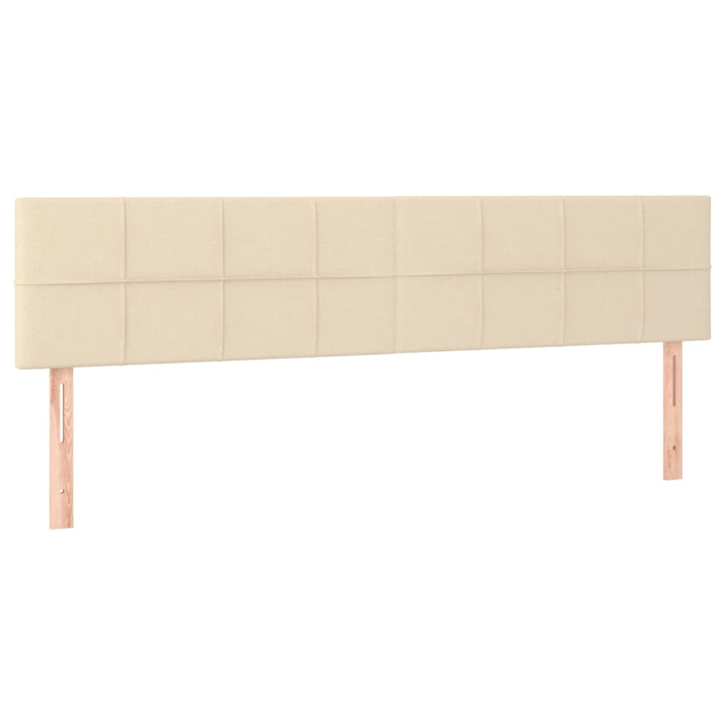 vidaXL Κρεβάτι Boxspring με Στρώμα Κρεμ 120x190 εκ. Υφασμάτινο