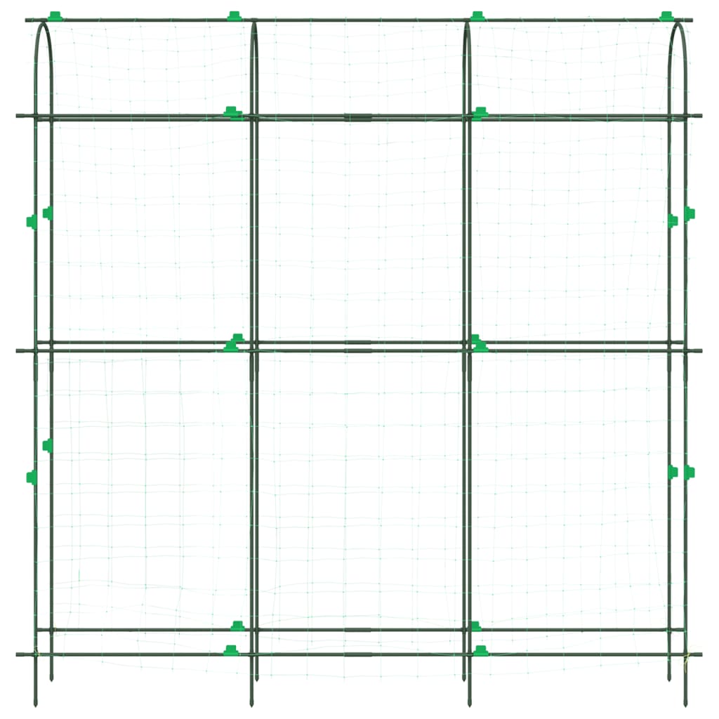 vidaXL Καφασωτό Κήπου Αναρ. Φυτά Πλαίσιο U 181x31x182,5 εκ. Ατσάλι